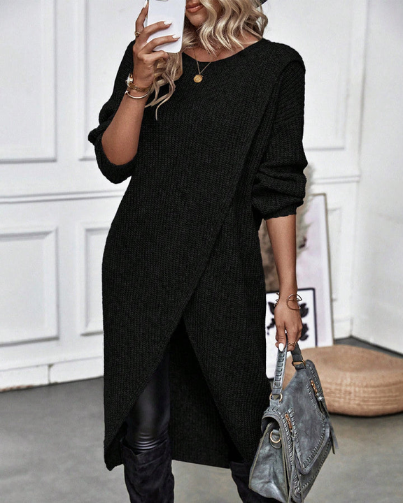 Grace | Sweater Knit Tummy Covering Dress