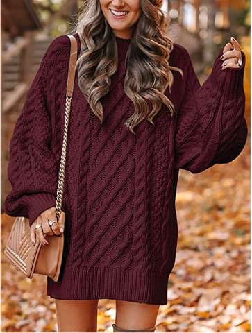 Chloé – Twisted Knit Sweater Dress