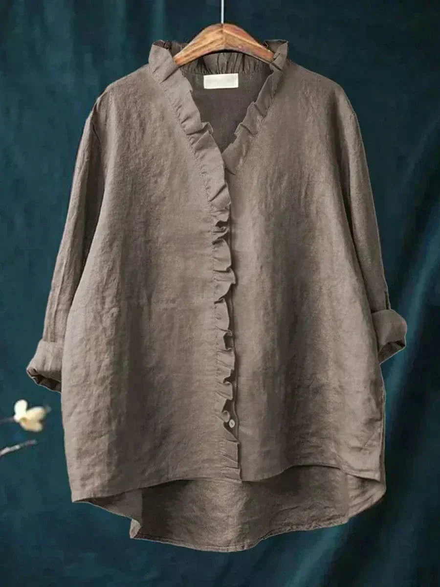 Eline | Elegant Summer Linen Blouse