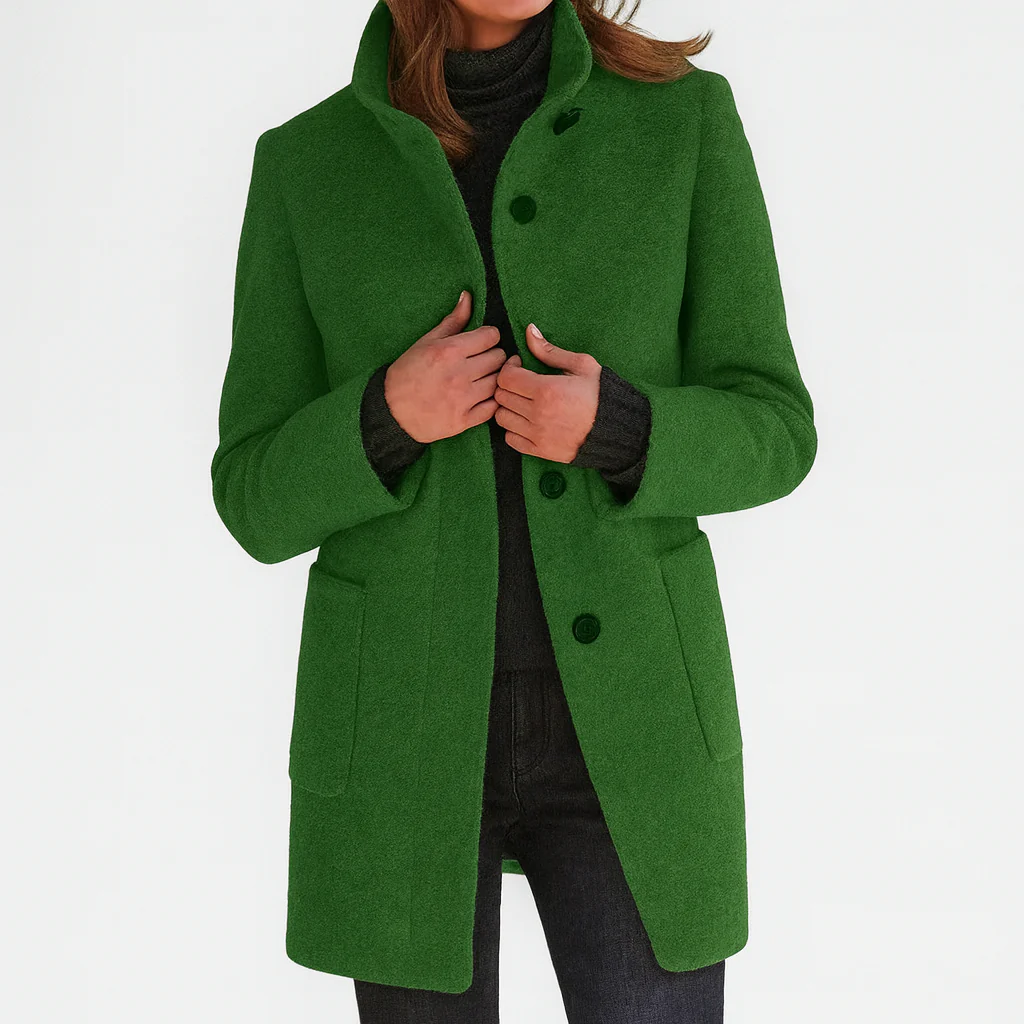 Valentina - Women's Comfortable Jacket with High Collar