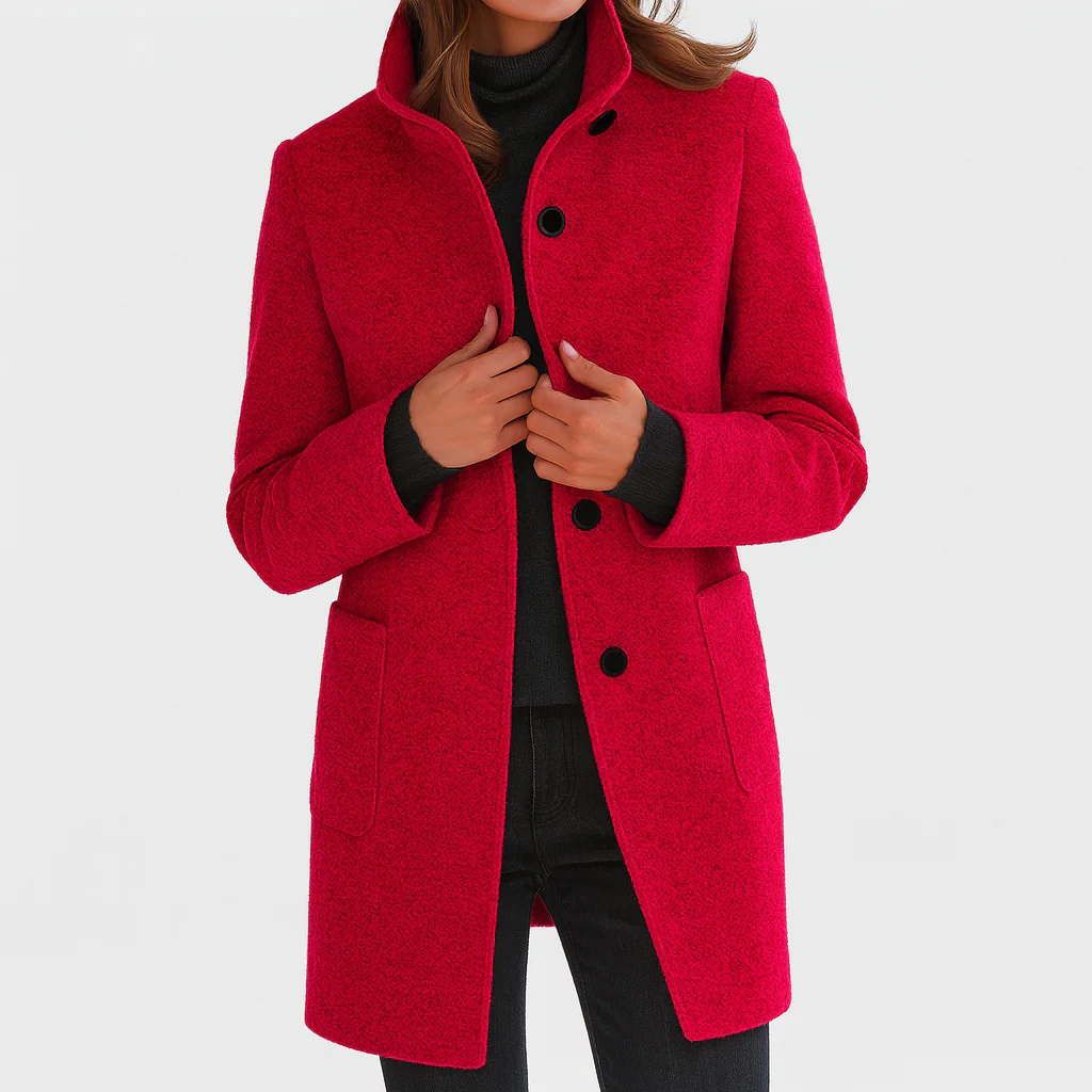Valentina - Women's Comfortable Jacket with High Collar