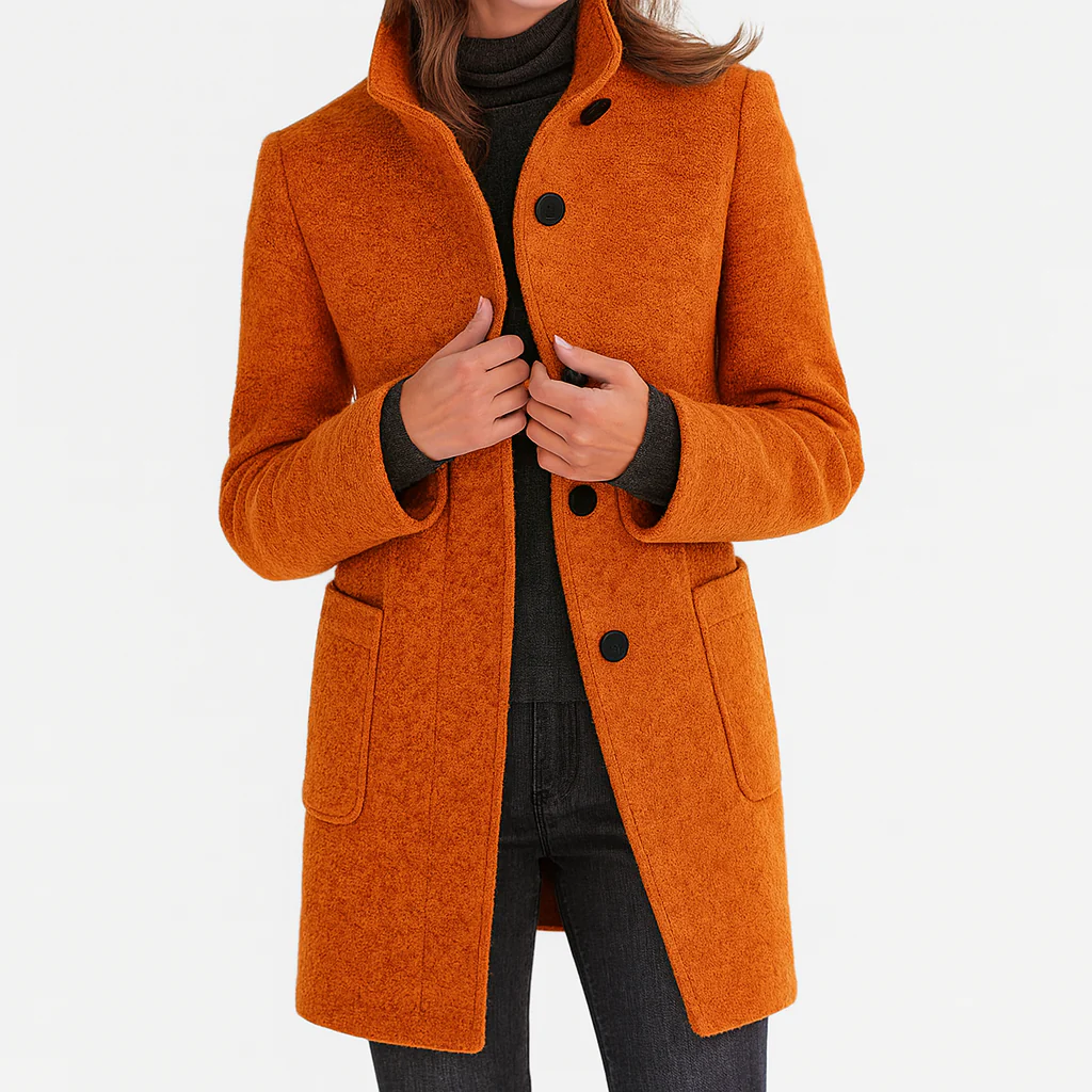 Valentina - Women's Comfortable Jacket with High Collar