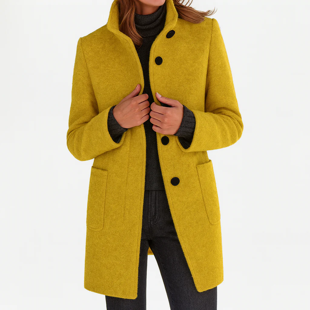 Valentina - Women's Comfortable Jacket with High Collar