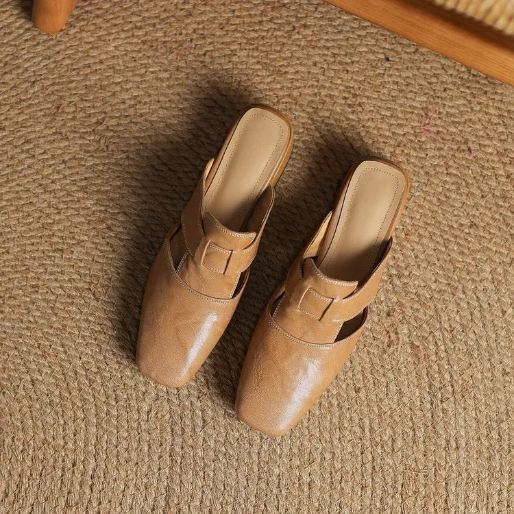 Maréa Genuine Leather Mules