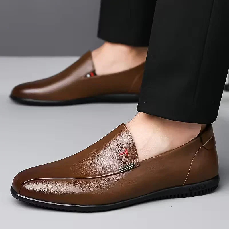 JASON – CLASSIC SLIP-ON LEATHER LOAFERS