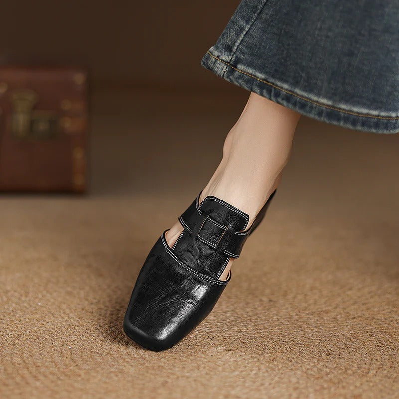 Maréa Genuine Leather Mules