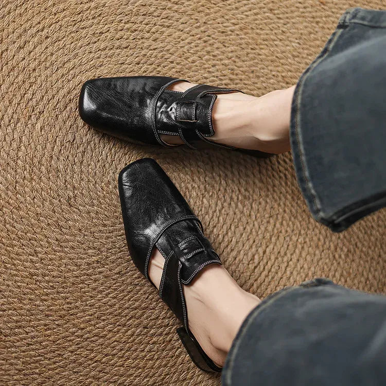 Maréa Genuine Leather Mules