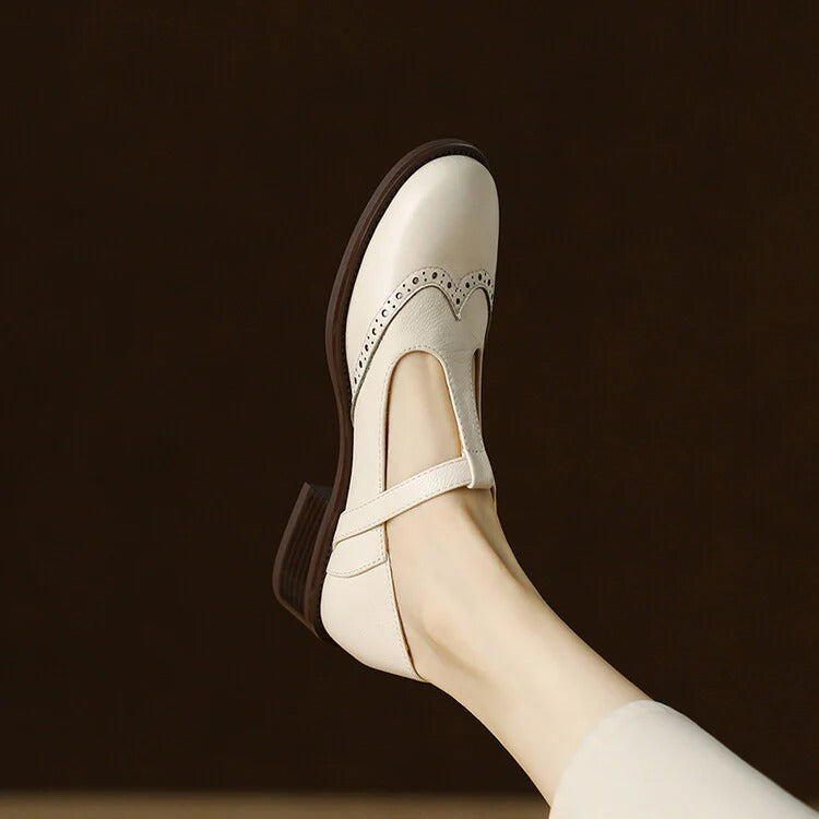 Ruelle Leather Mary Janes