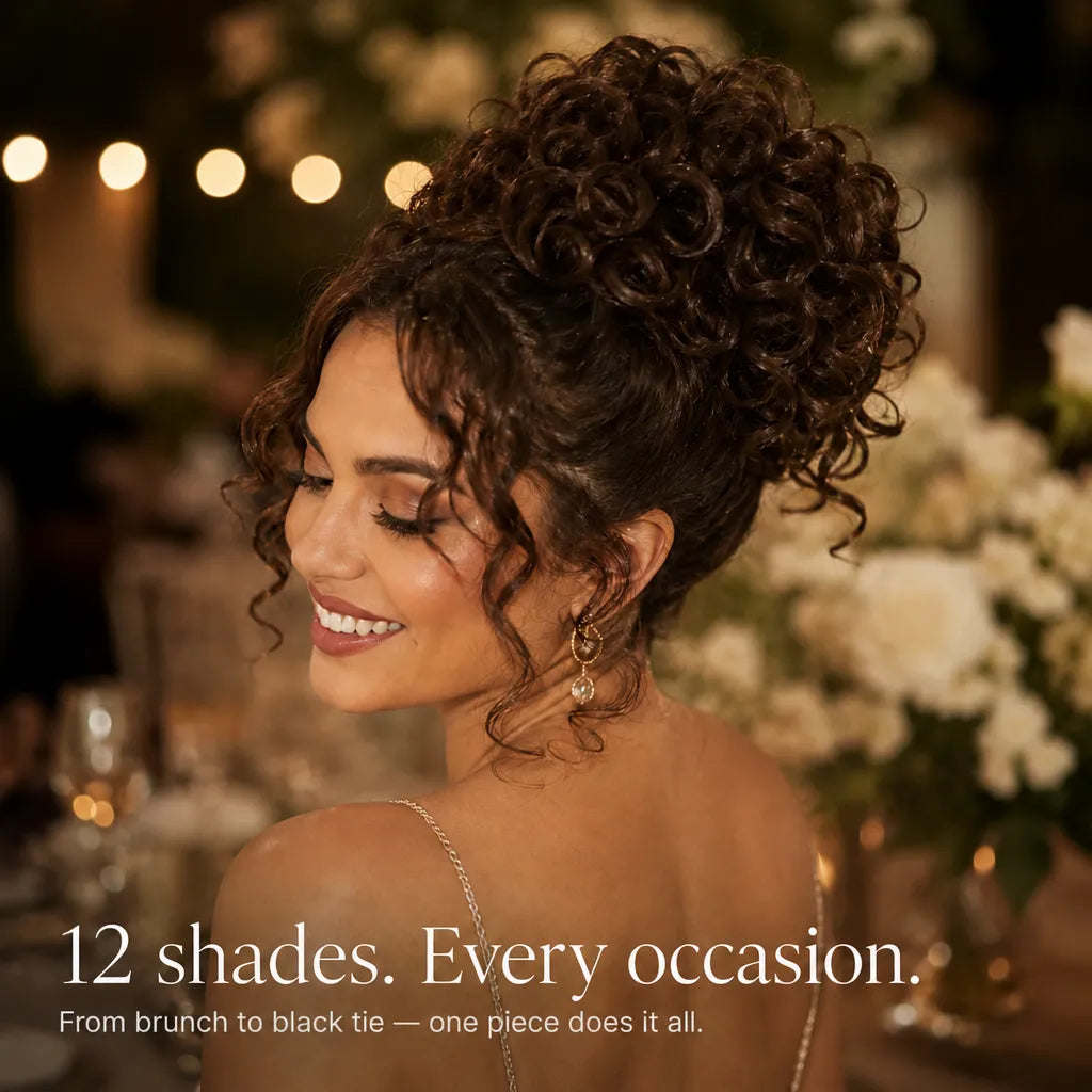 Curlova – Curly Drawstring Bun Hair Extension