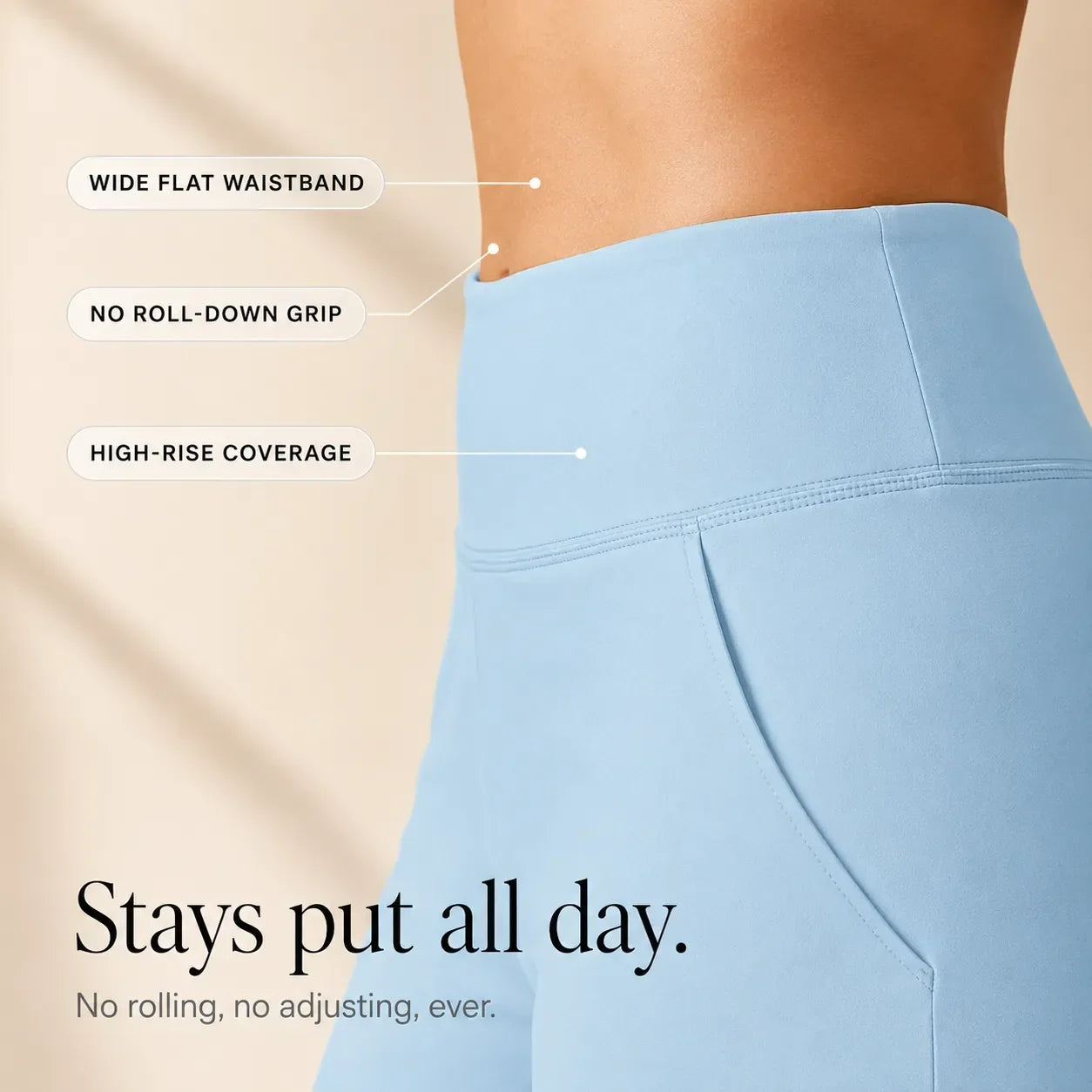 Brisella – Knee Length Wide Leg Cooling Shorts with Pockets for Women