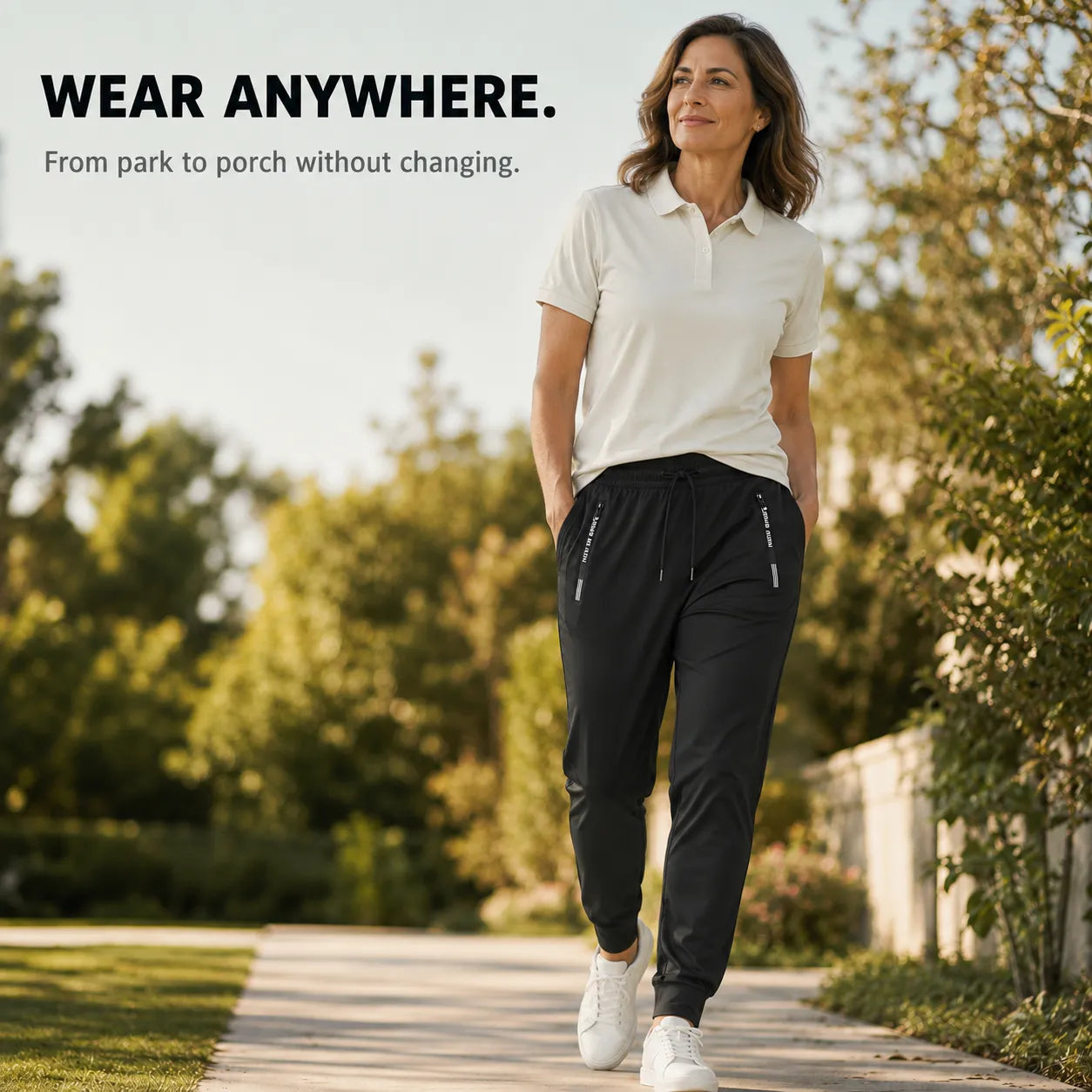 Kolvex – Ice Silk look Cooling Stretch Pants with Zip Pockets