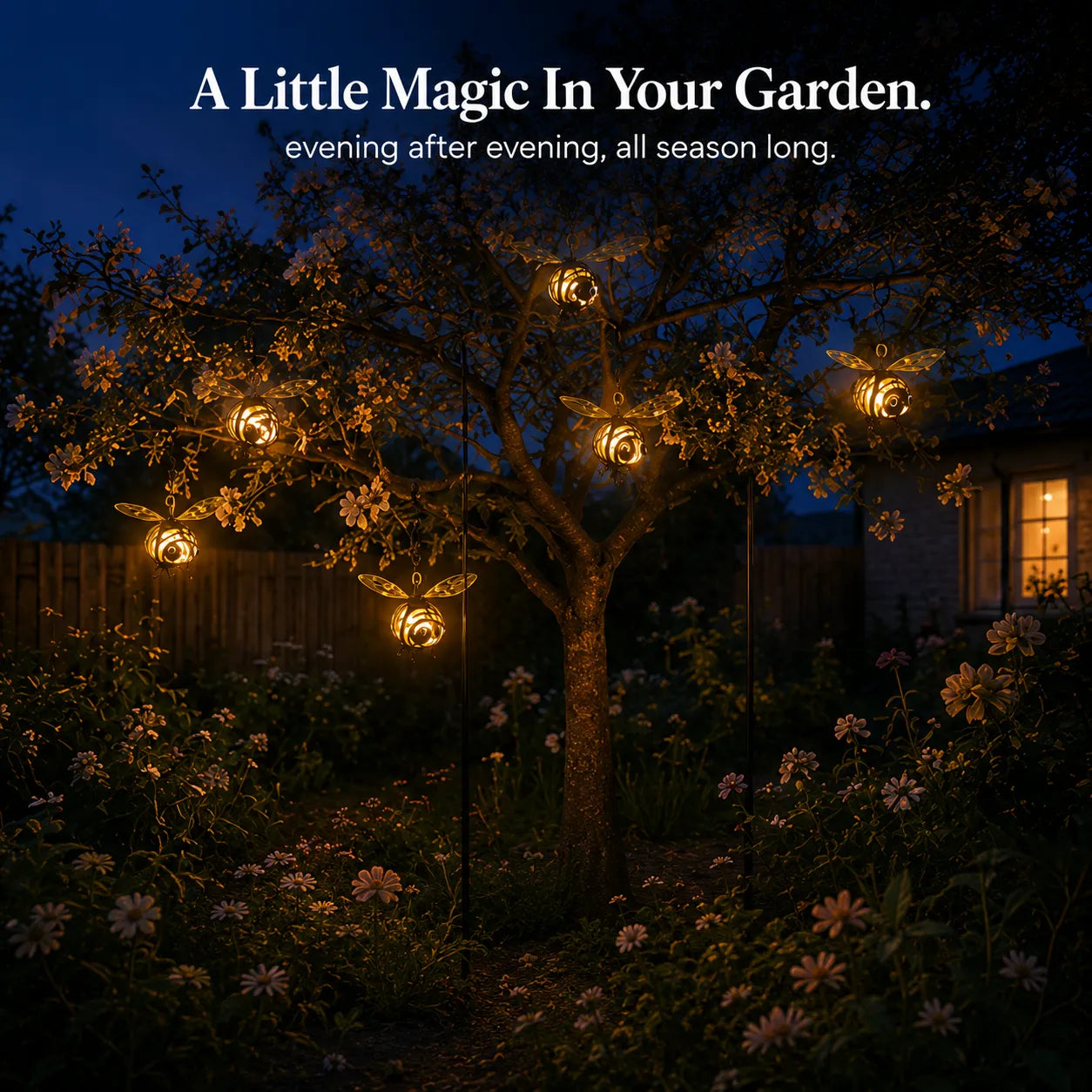 Beeloom – Solar Hanging Bee Lamp for Garden