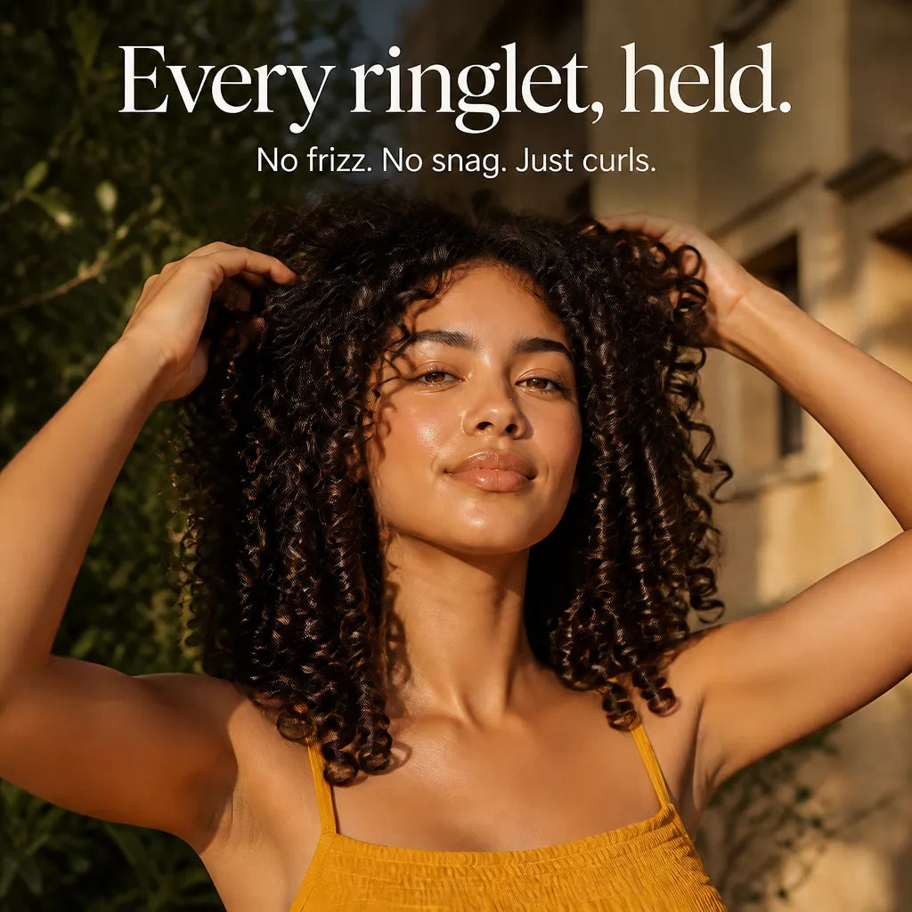 Curliza – Ventilated Curly Hair Brush with Boar Bristles for Defined Ringlets