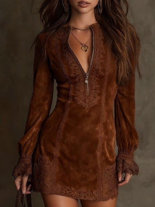 Azulena | Embroidered Zip Tunic