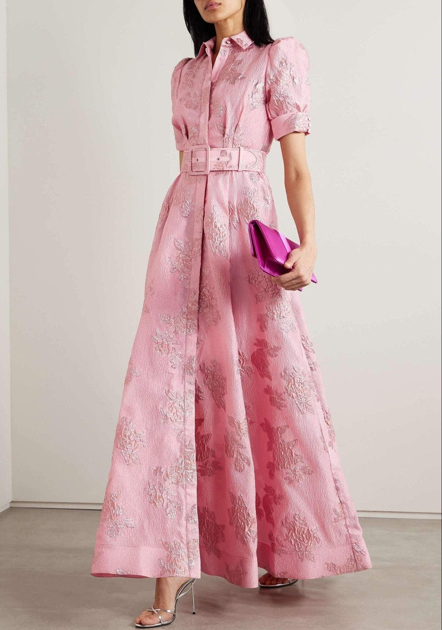 Anabella - Dress with Short Puffed Sleeves