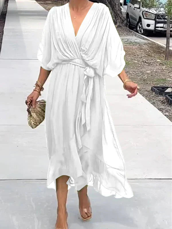 Ulani | V-Neck Flowy Dress
