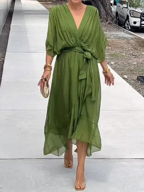 Ulani | V-Neck Flowy Dress