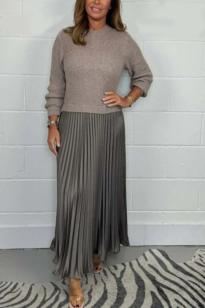 Claire | Elegant 2-in-1 Sweater Dress
