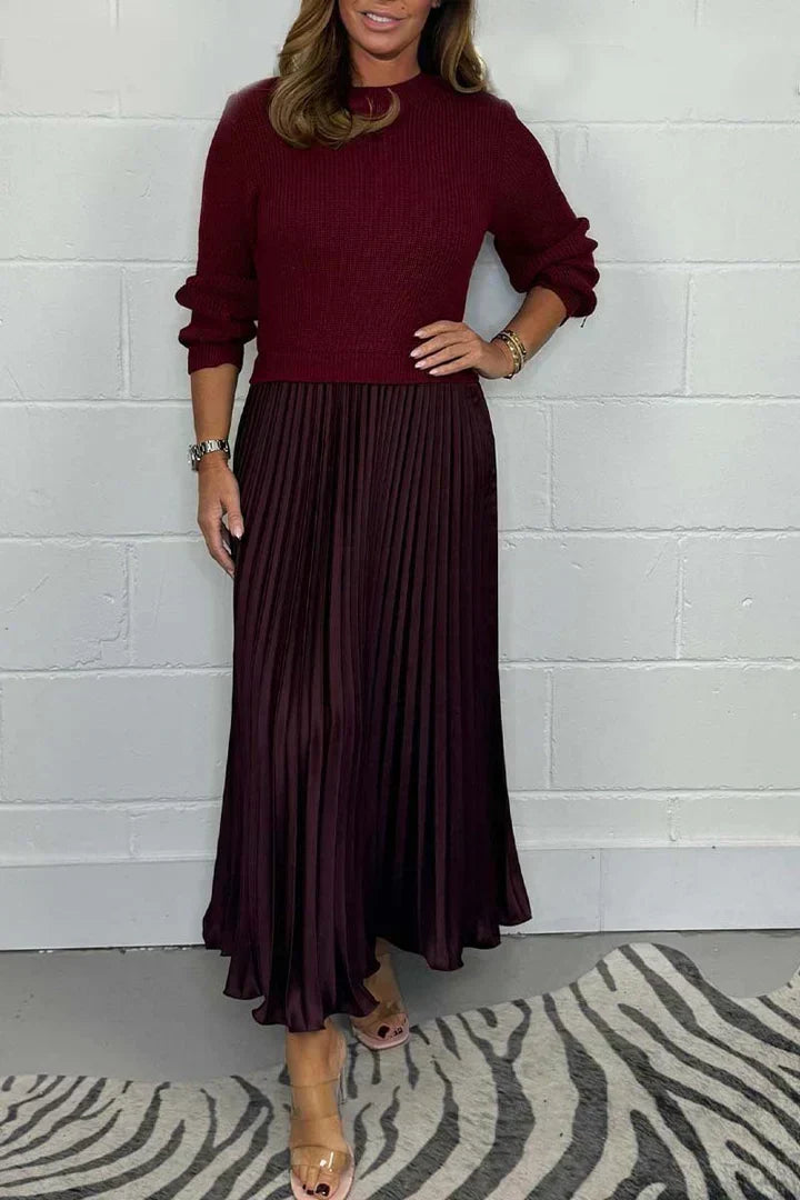Claire | Elegant 2-in-1 Sweater Dress