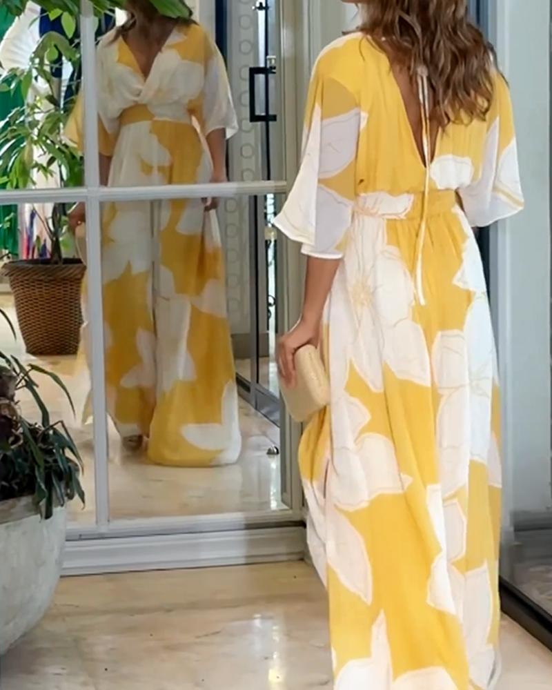 Jennifer | Floral Harmony Holiday Dress
