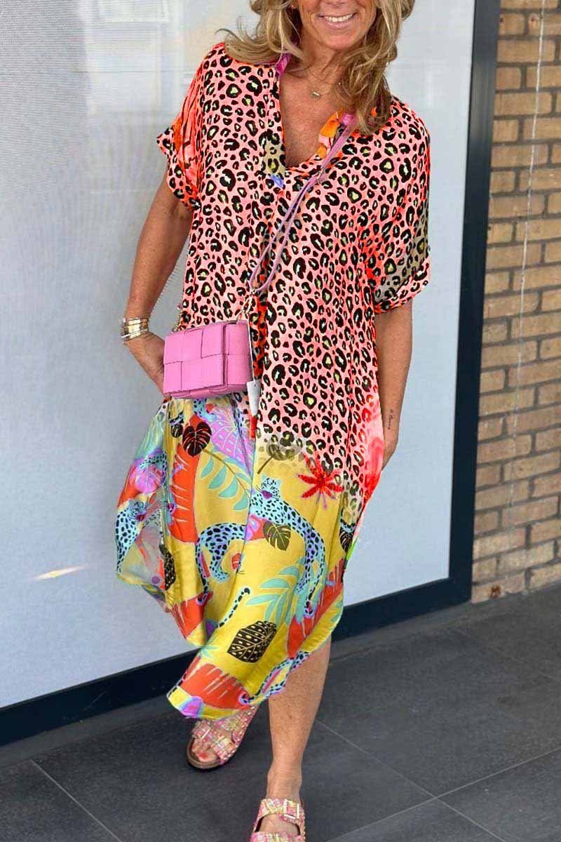 LENA – WILD TROPIC SHIRT DRESS