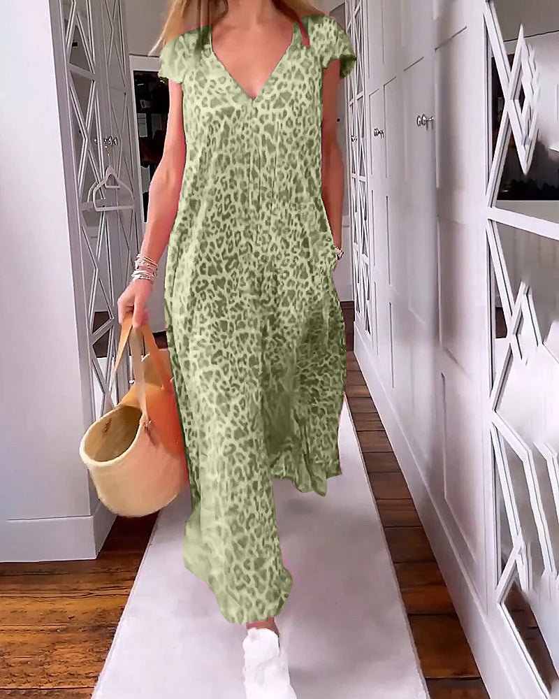 Glaiza | Printed Relaxed Maxi Dress