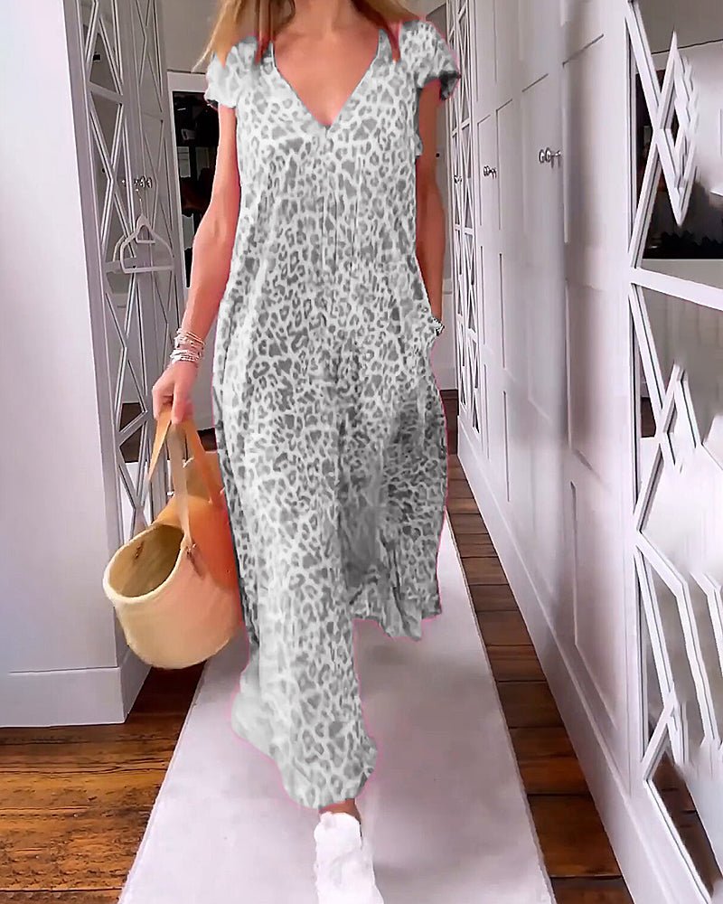 Glaiza | Printed Relaxed Maxi Dress