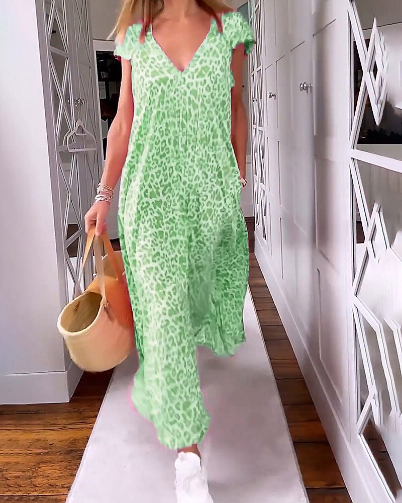Glaiza | Printed Relaxed Maxi Dress