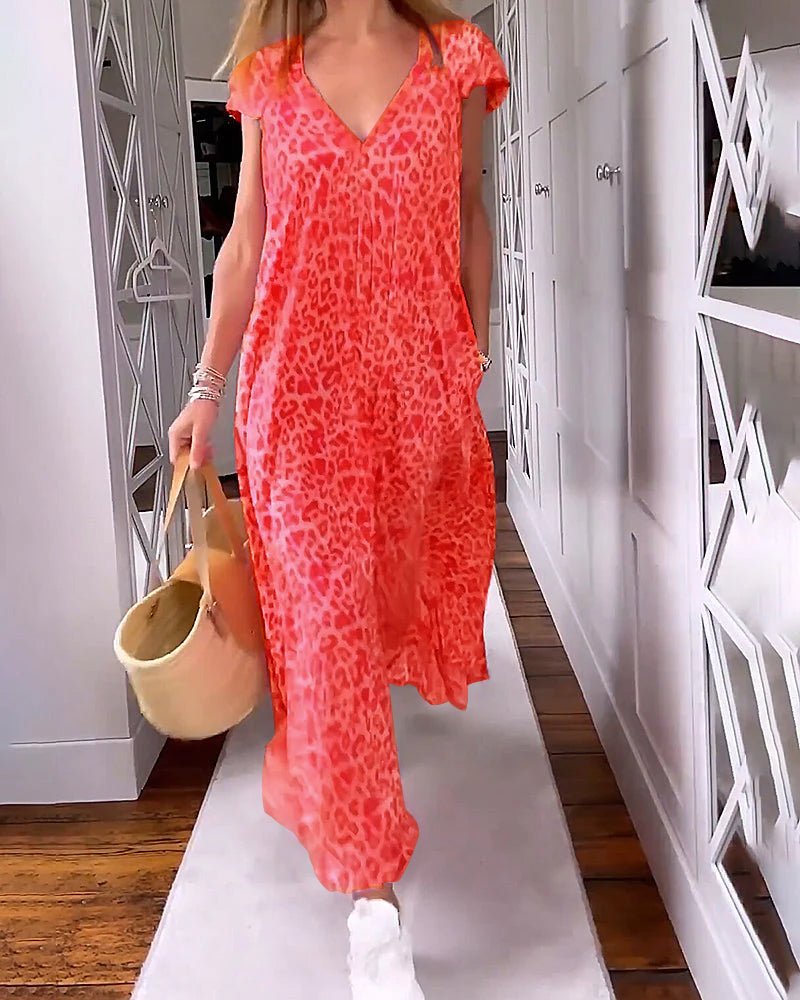 Glaiza | Printed Relaxed Maxi Dress