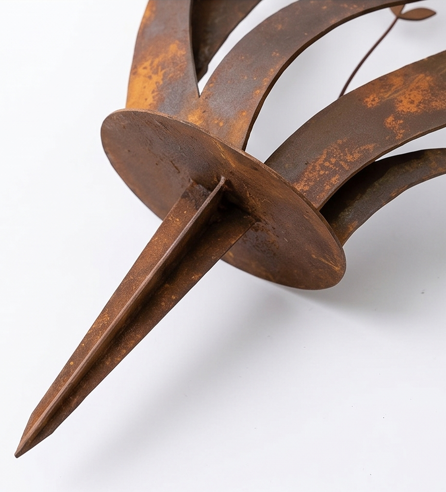 Lark & Iron – Rustic Bird & Wildflower Garden Stake