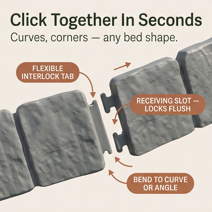 Lawnframe – Hammer-In Stone Garden Edging