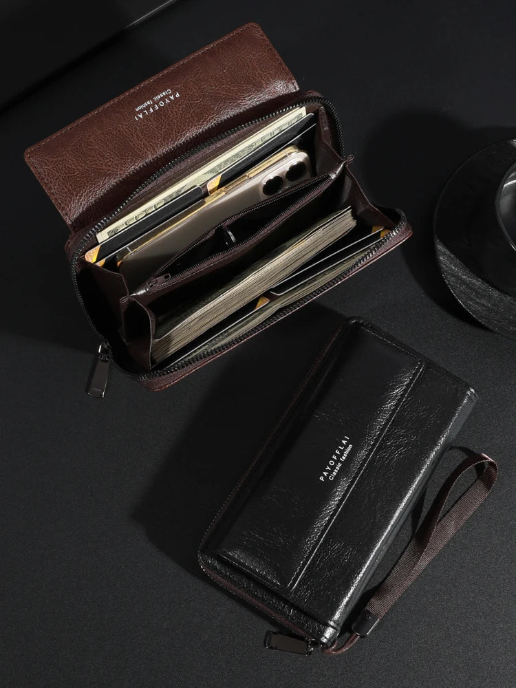 Briony | Multi-Functional PU Leather Zipper Clutch