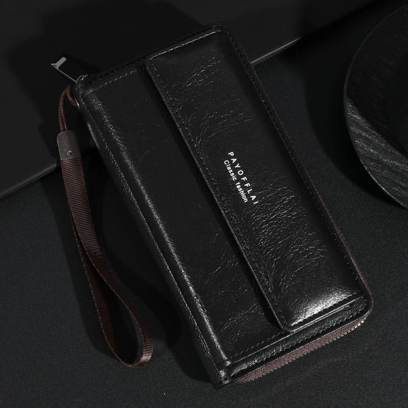 Briony | Multi-Functional PU Leather Zipper Clutch