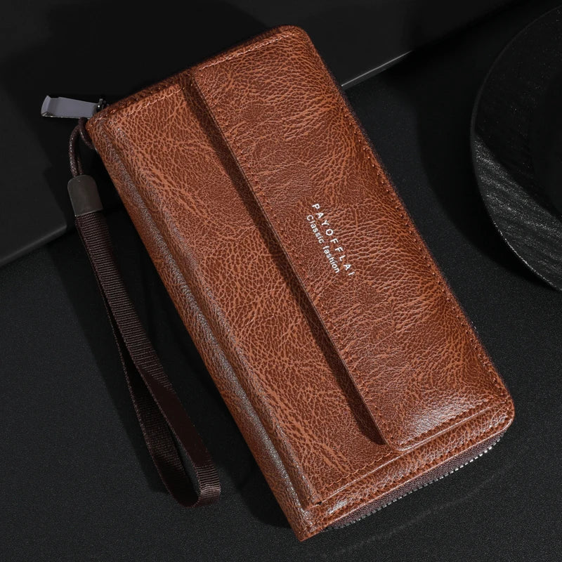 Briony | Multi-Functional PU Leather Zipper Clutch