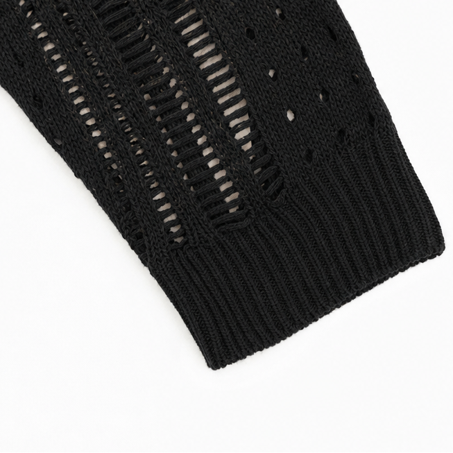 Lianora – Short Sleeve Open Knit Button Cardigan for Women
