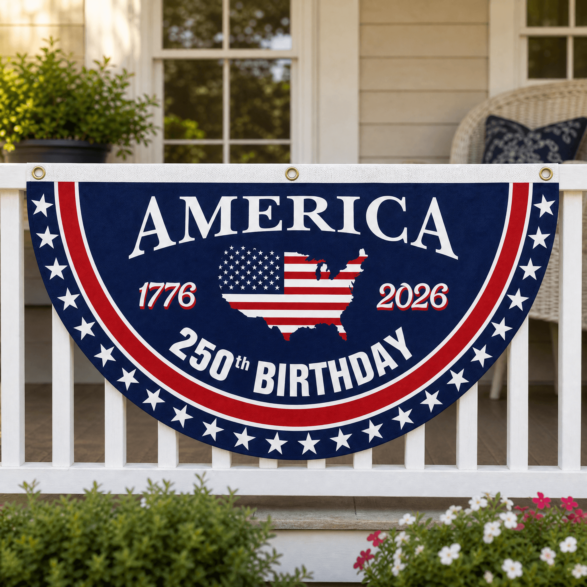Libertara - 250th Anniversary America Fan Flag