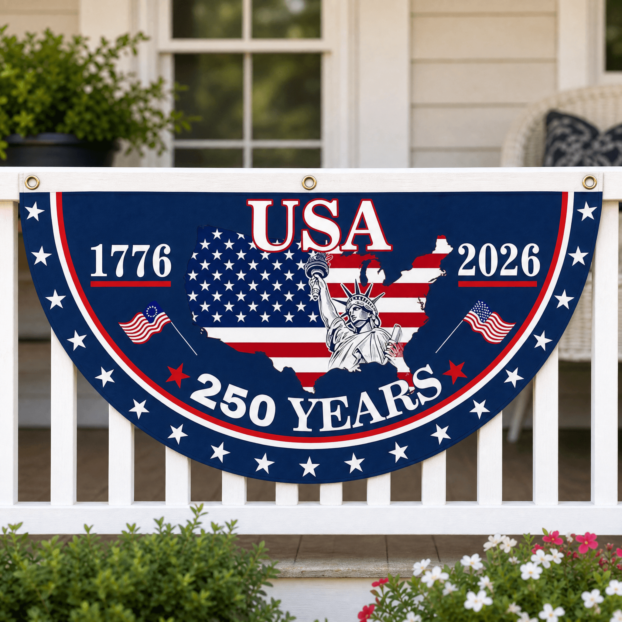 Libertara - 250th Anniversary America Fan Flag