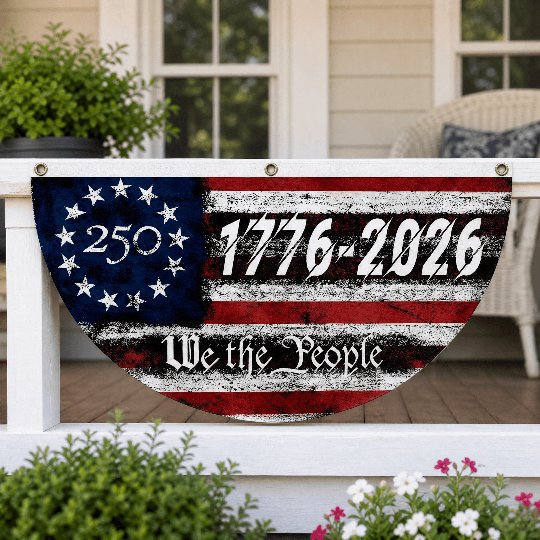 Libertara - 250th Anniversary America Fan Flag