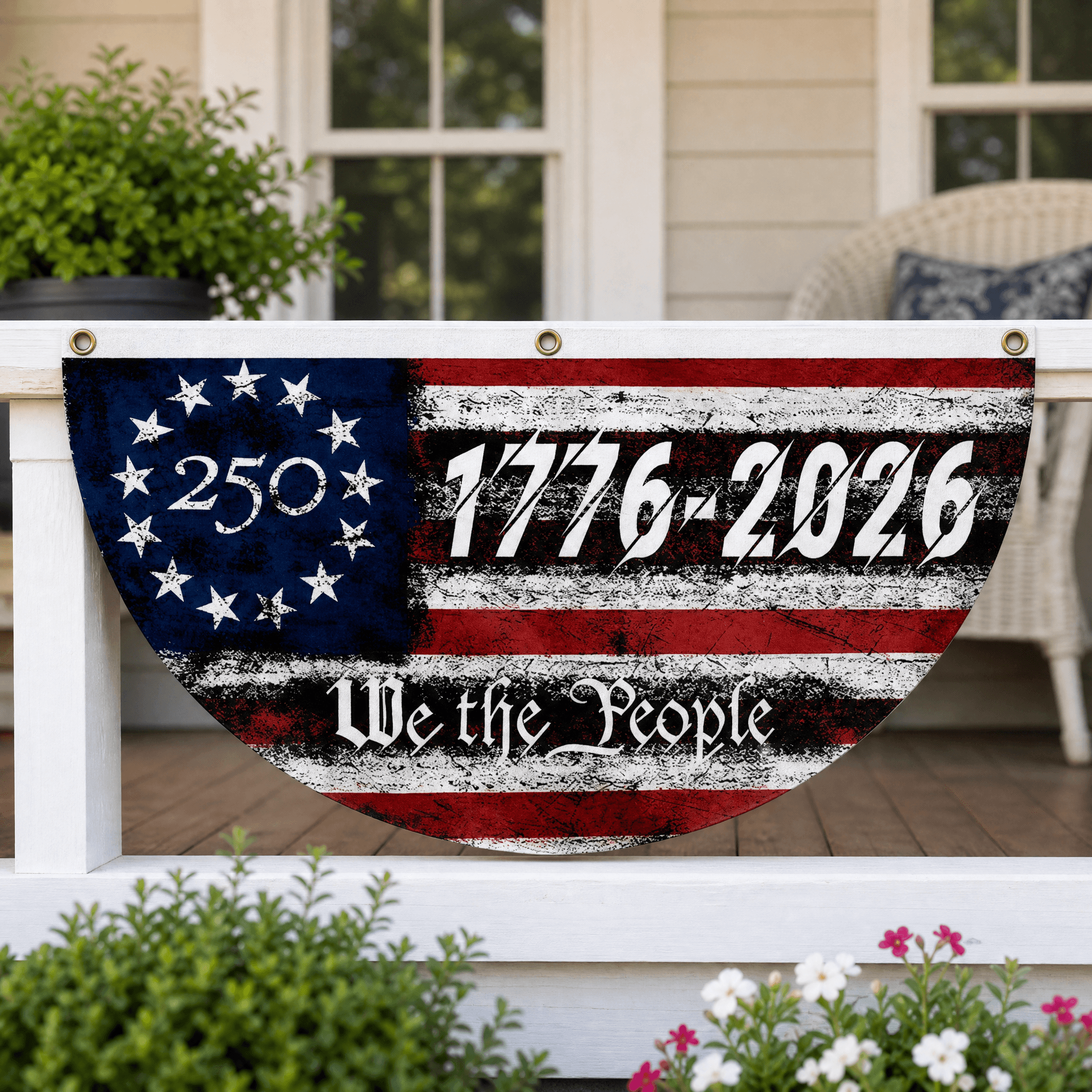 Libertara - 250th Anniversary America Fan Flag