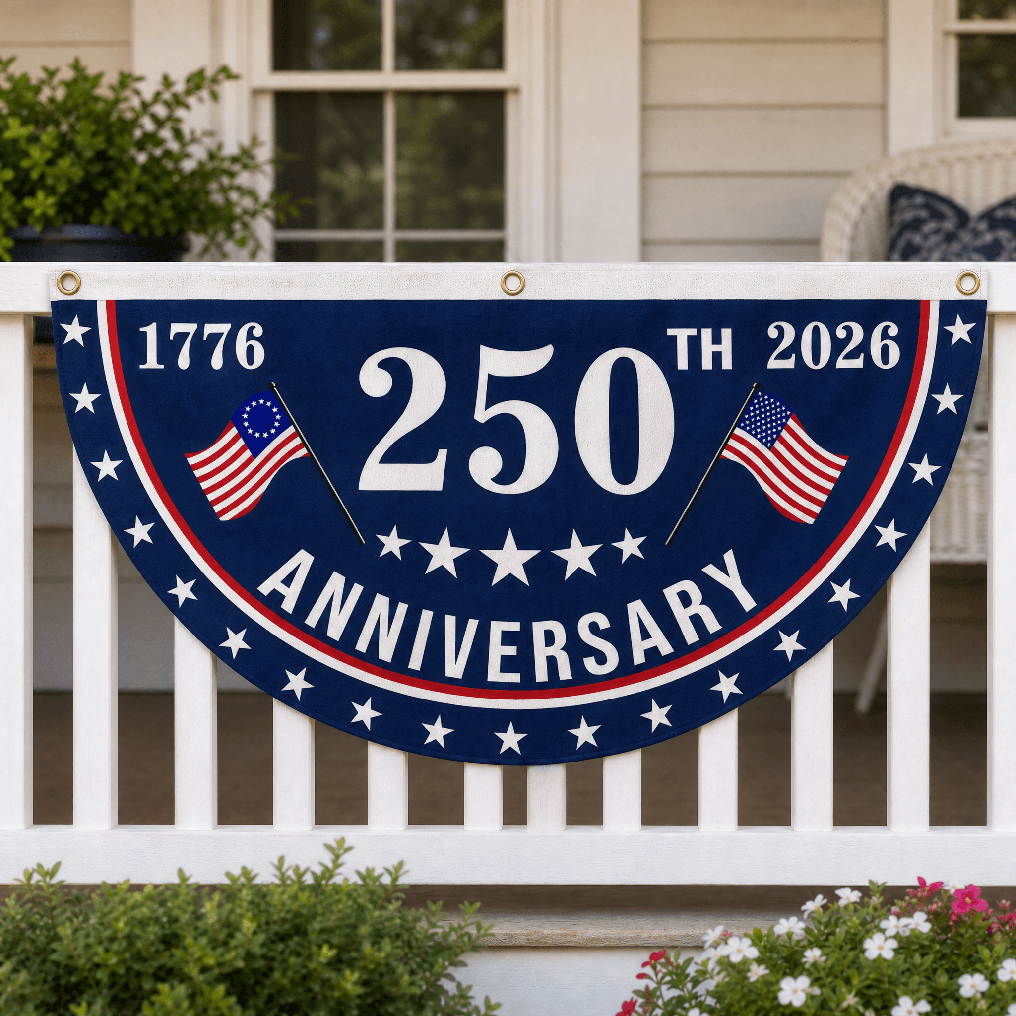 Libertara - 250th Anniversary America Fan Flag