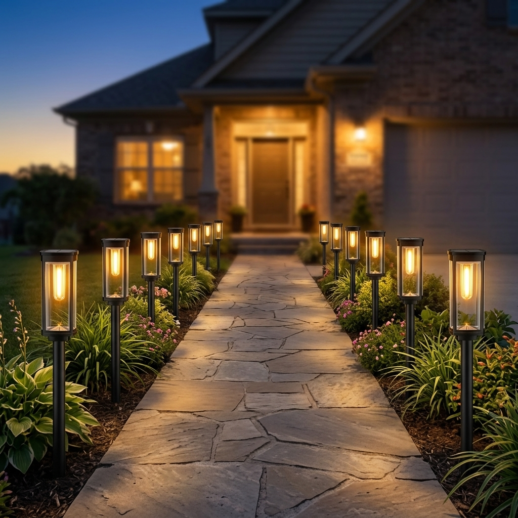 Lumiara - Vintage Glow Solar Walkway Light