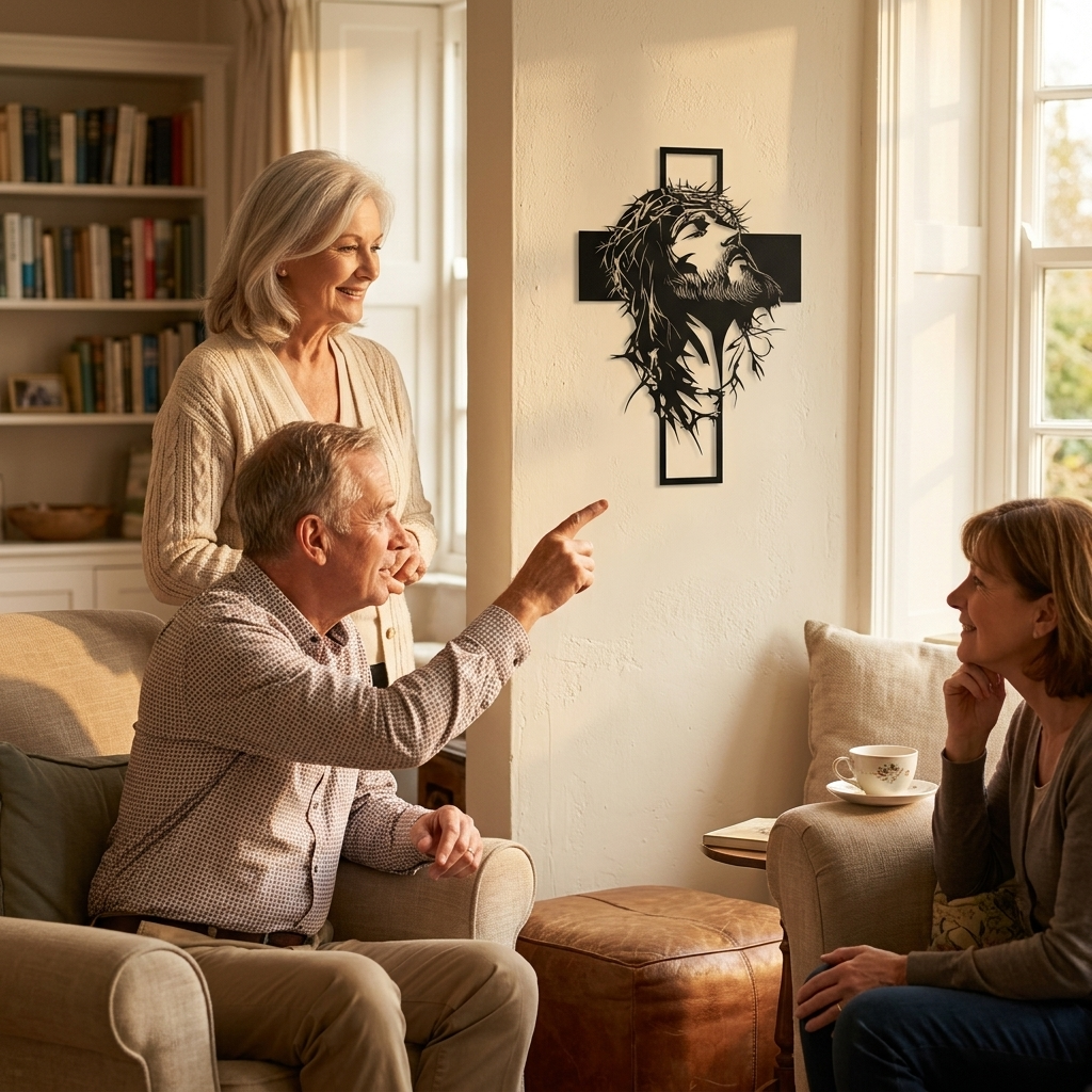 Gracemark – Laser Cut Iron Cross Wall Art