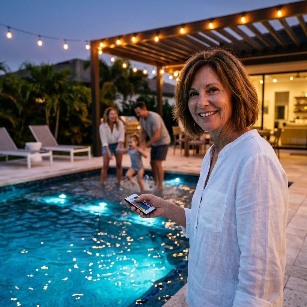LumaGlow – Submersible Pool Light with Remote