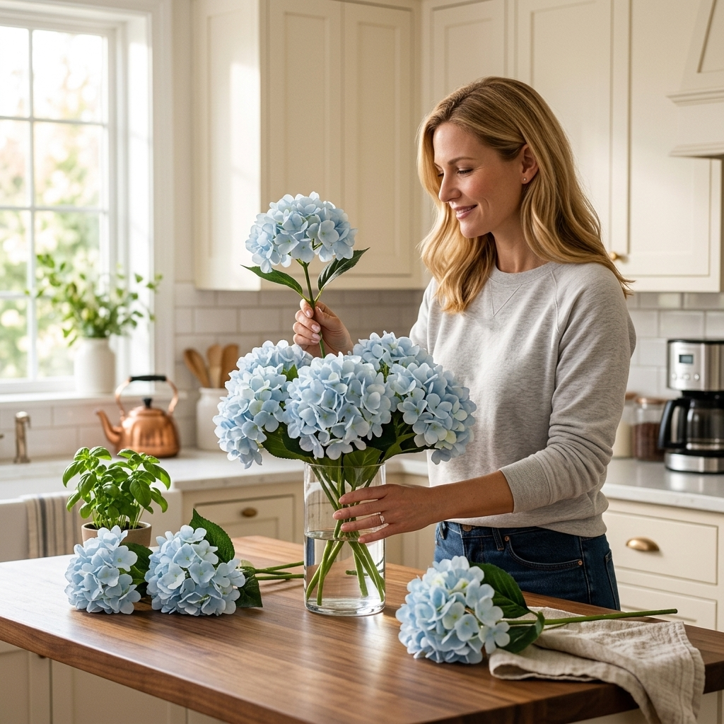Bloomvera – Realistic Silk Hydrangea Bouquet