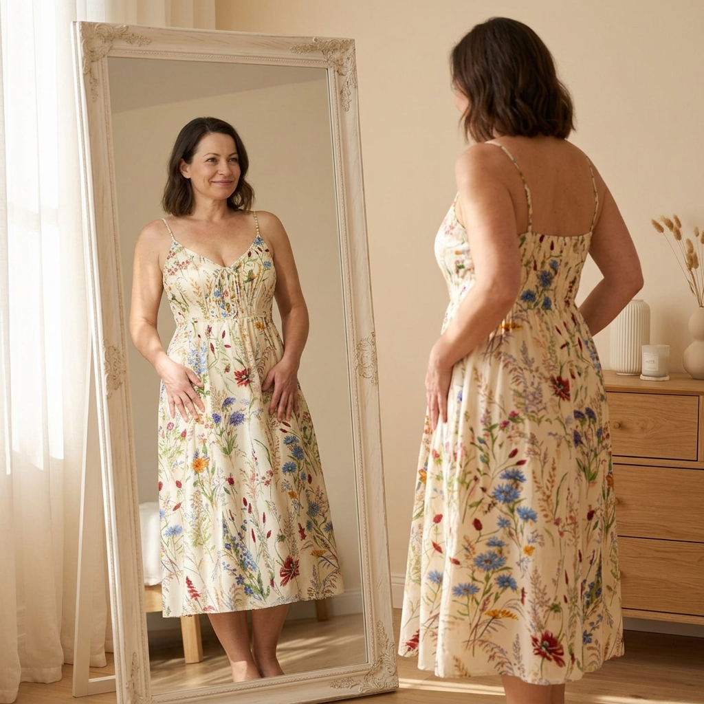 Floressa – Women's Wildflower A-Line Midi Sundress