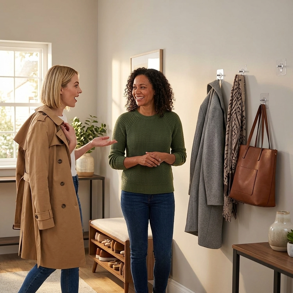 Gripstay – Heavy duty invisible adhesive wall hooks