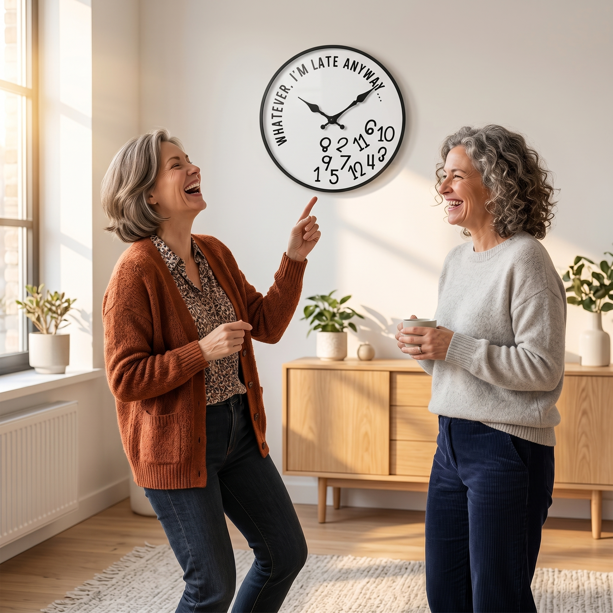Lateley – Funny Silent Wall Clock with Messy Numbers