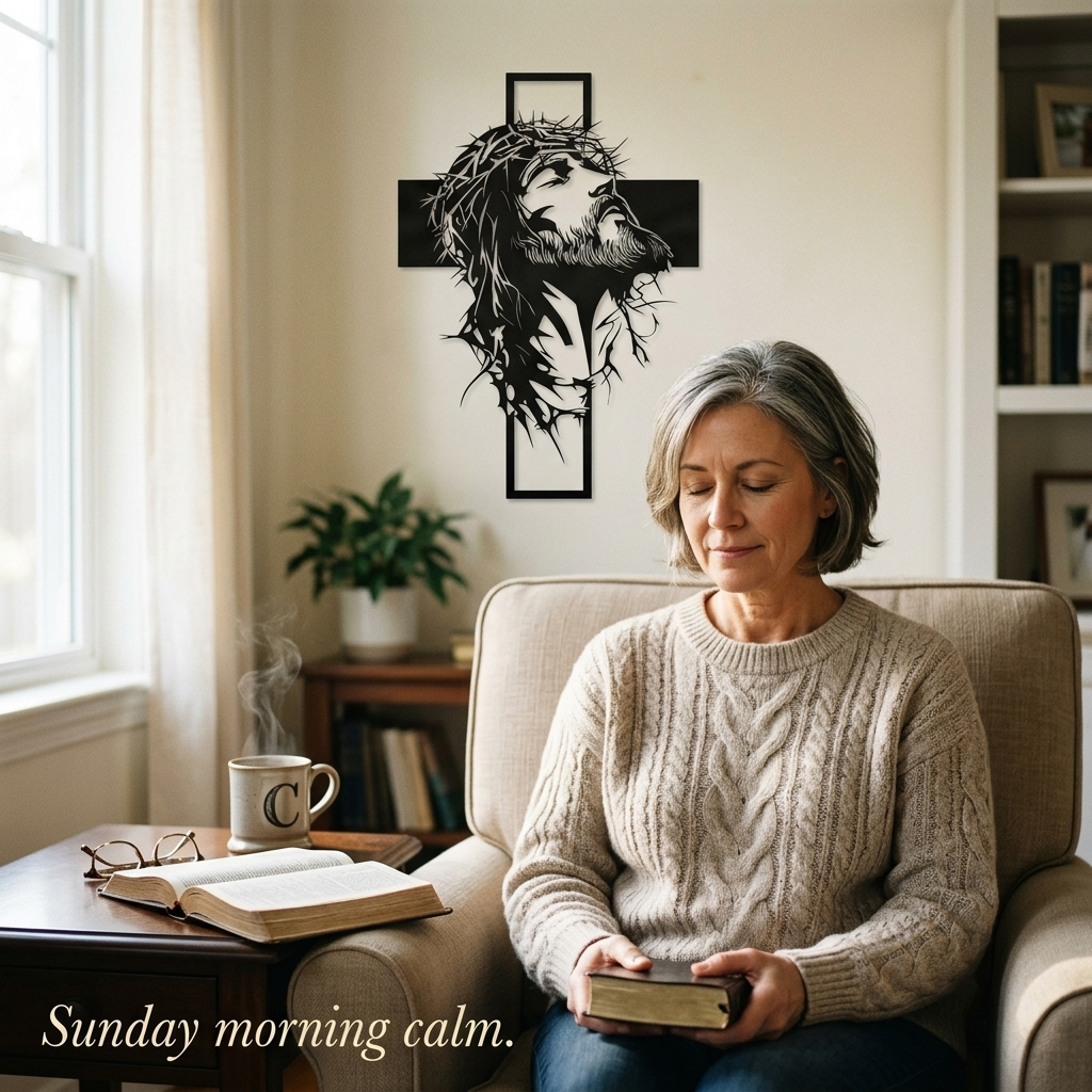 Gracemark – Laser Cut Iron Cross Wall Art