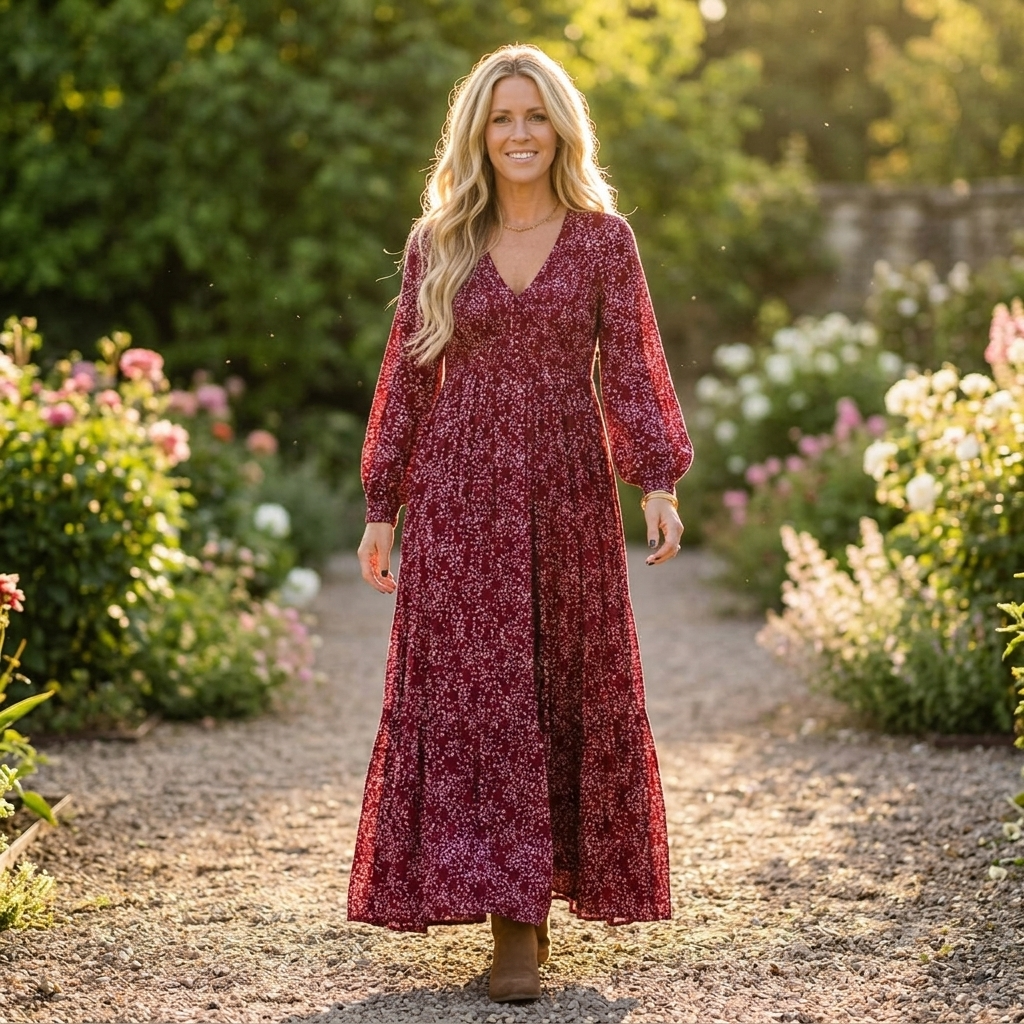 Floressa – Smocked Waist Floral Maxi Dress