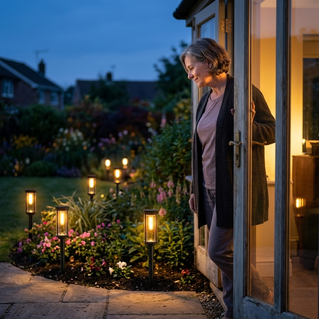 Lumiara - Vintage Glow Solar Walkway Light
